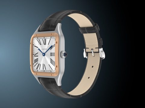 Santos Dumont watch 3D Model
