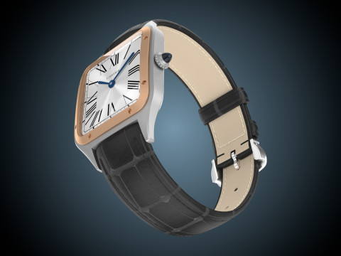 Santos Dumont watch 3D Model