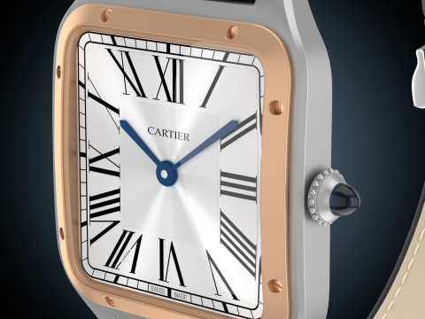 Santos Dumont watch 3D Model