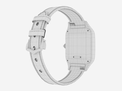 Santos Dumont watch 3D Model