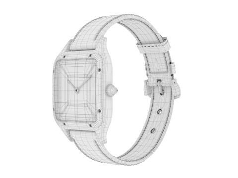 Santos Dumont watch 3D Model