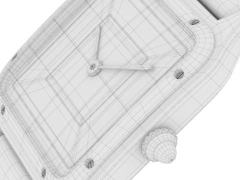 Santos Dumont watch 3D Model