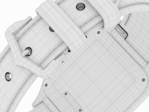 Santos Dumont watch 3D Model