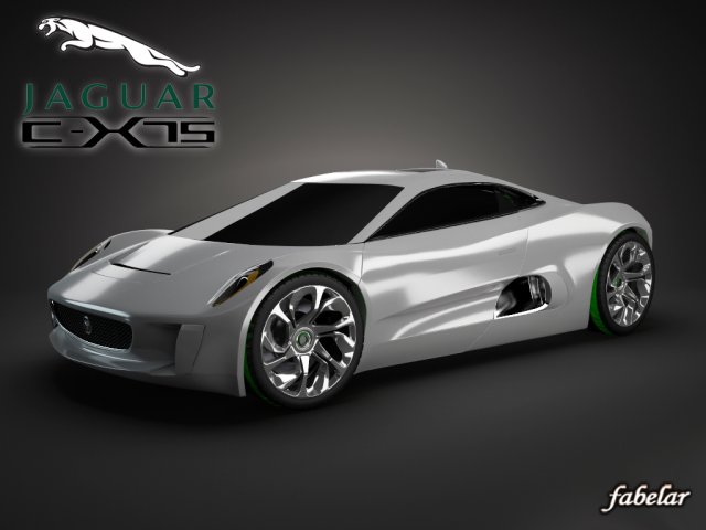 jaguar cx75 3D मॉडल .c4d .max .obj .3ds .fbx .stl .blend 