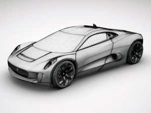 jaguar cx75 3D Model