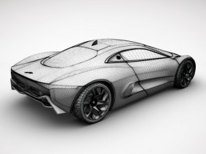 jaguar cx75 3D मॉडल