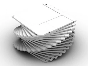 floppy disk std mat 3D Model