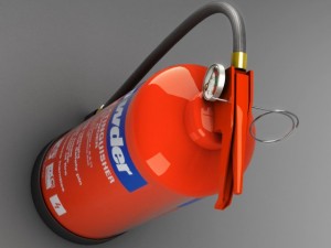 fire extinguisher 3D मॉडल