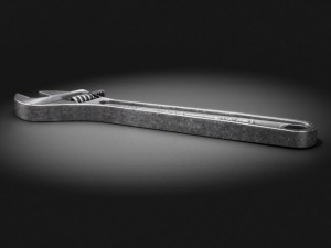 adjustable wrench Model 3D