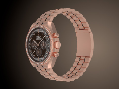 Omega Speedmaster Moonwatch professional 3D Модель