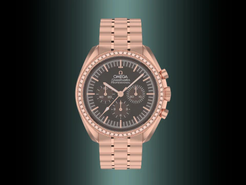 Omega Speedmaster Moonwatch profissional Modelo 3D