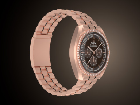 Omega Speedmaster Moonwatch professional Modelo 3D