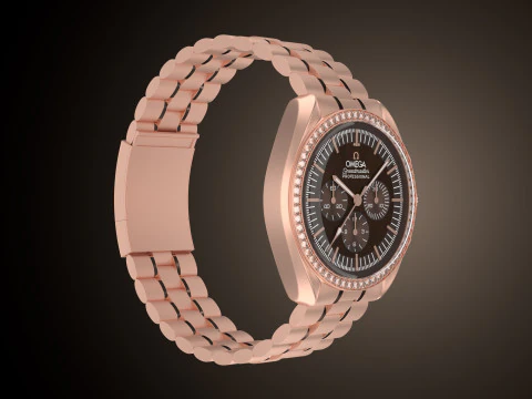 Omega Speedmaster Moonwatch profissional Modelo 3D