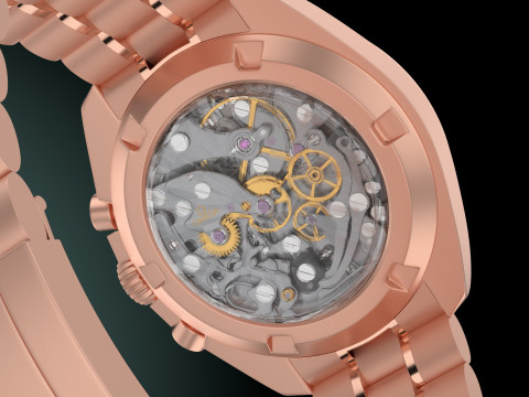 Omega Speedmaster Moonwatch professional Modelo 3D