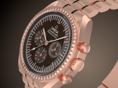 Omega Speedmaster Moonwatch professional Modelo 3D