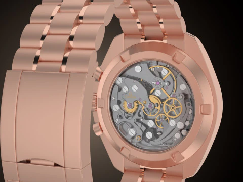 Omega Speedmaster Moonwatch profissional Modelo 3D
