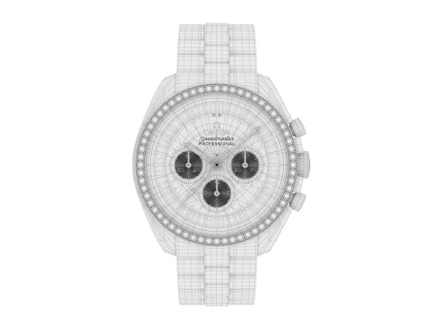 Omega Speedmaster Moonwatch profissional Modelo 3D