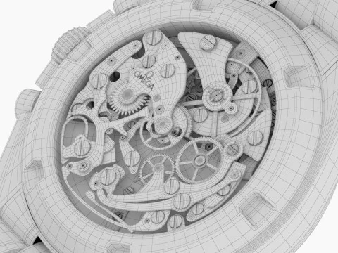 Omega Speedmaster Moonwatch profissional Modelo 3D