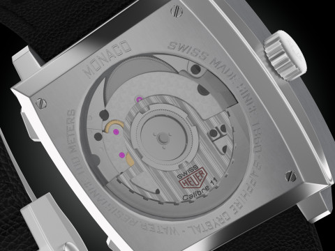 Tag Heuer Moncao 3D Model