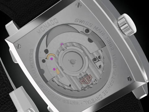 Tag Heuer Moncao 3D Model
