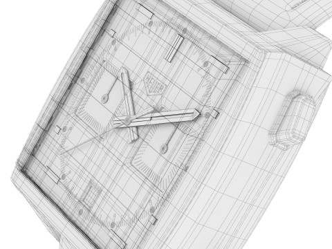 Tag Heuer Moncao 3D Model