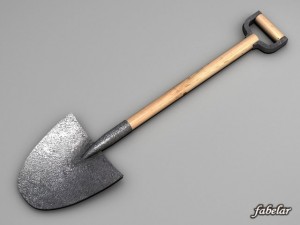 shovel soil std mat 3D Model