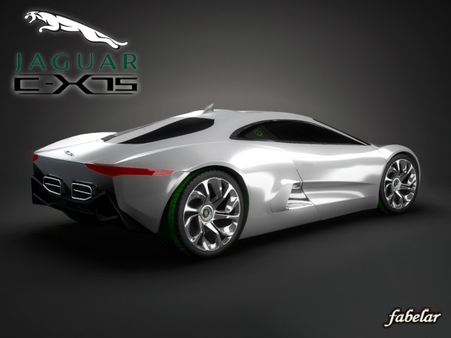 jaguar cx75 std mat Model 3D .c4d .max .obj .3ds .fbx .stl .blend 