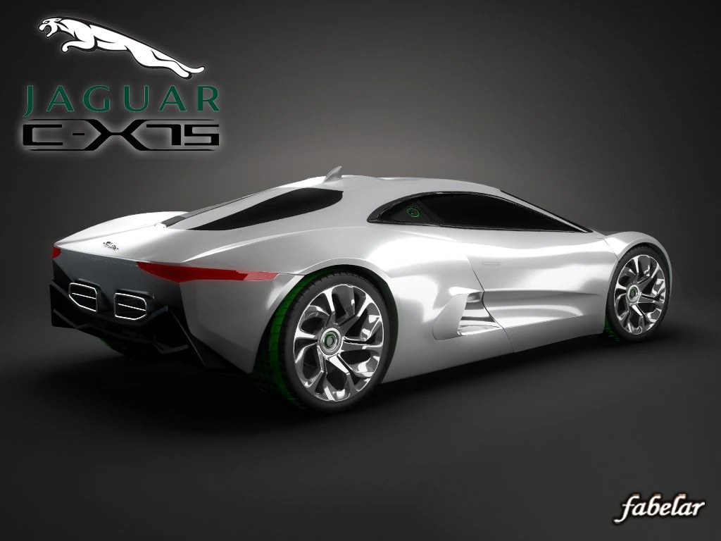jaguar cx75 std mat 3D Model .c4d .max .obj .3ds .fbx .stl .blend 