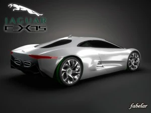 Jaguar CX75 Standard Matte 3D Modell