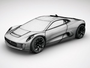 jaguar cx75 std mat Model 3D