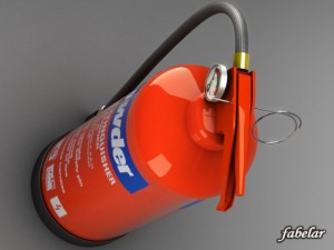 fire extinguisher std mat 3D Model