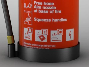 fire extinguisher std mat 3D Model