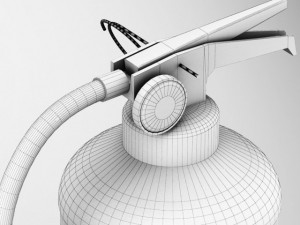 fire extinguisher std mat 3D 모델