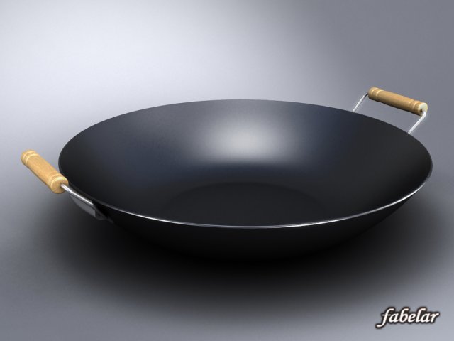 wok 2 Modello 3D .c4d .max .obj .3ds .fbx .stl .blend