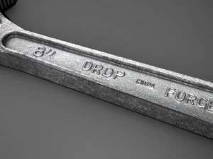 adjustable wrench std mat 3D Model