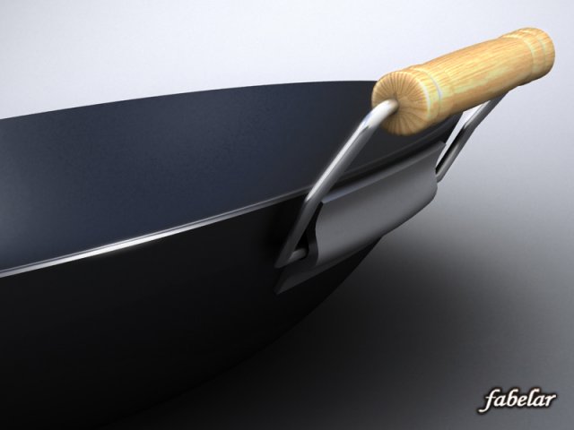 wok std mat 3D Модель .c4d .max .obj .3ds .fbx .stl .blend 