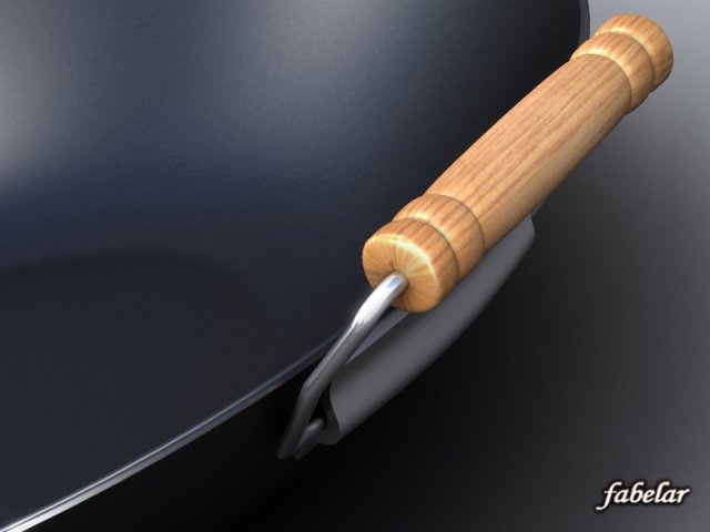 wok 2 std mat 3D Модель .c4d .max .obj .3ds .fbx .stl .blend 