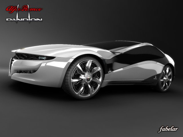 alfa romeo pandion 3D Модель .c4d .max .obj .3ds .fbx .stl .blend 