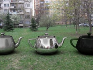 hdri public garden 1 3D Modell