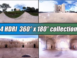 4 hdri castel del monte 3Dモデル