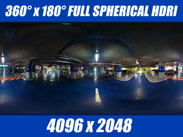 hdri underground parking Modello 3D .c4d .max .obj .3ds .fbx .stl .blend 