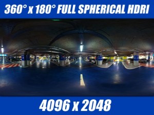 hdri underground parking Modèle 3D