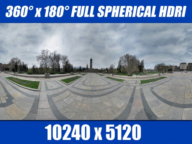hdri square 3Dモデル .c4d .max .obj .3ds .fbx .stl .blend 