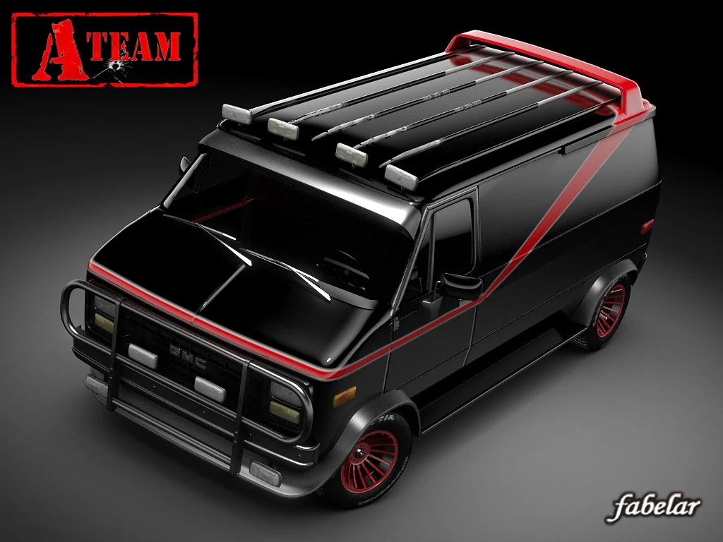 ateam gmc van std mat 3D Model .c4d .max .obj .3ds .fbx .stl .blend 