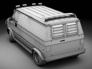 ateam gmc van std mat 3D Model