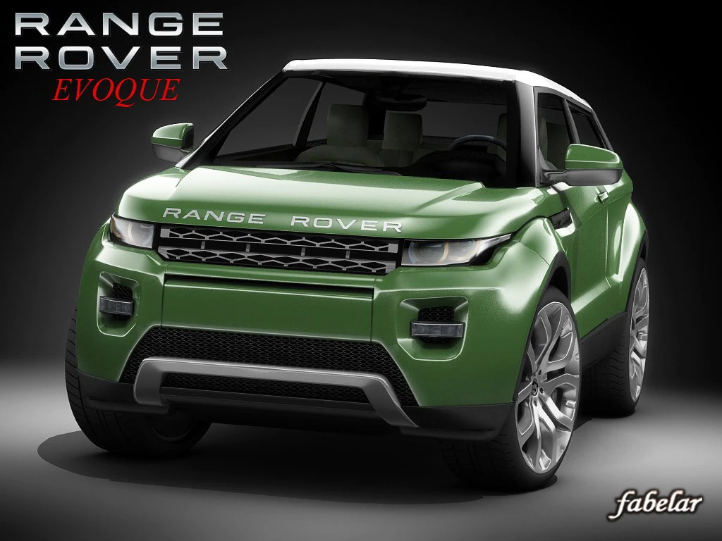 range rover evoque std mat 3D Model .c4d .max .obj .3ds .fbx .stl .blend 