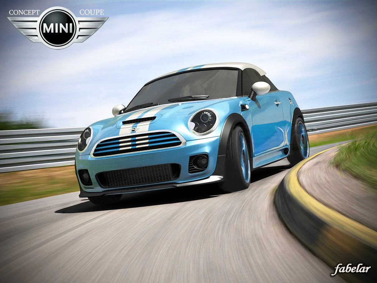 mini concept coup std mat 3D Model .c4d .max .obj .3ds .fbx .stl .blend 