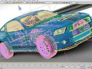 shelby gt500 2011 Modèle 3D