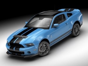 shelby gt500 2011 Modèle 3D