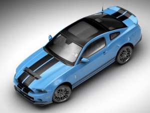 shelby gt500 2011 Modèle 3D